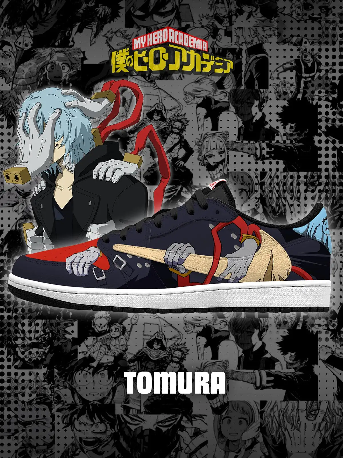 Tomura Shigaraki V.1 Custom TS Low Sneakers