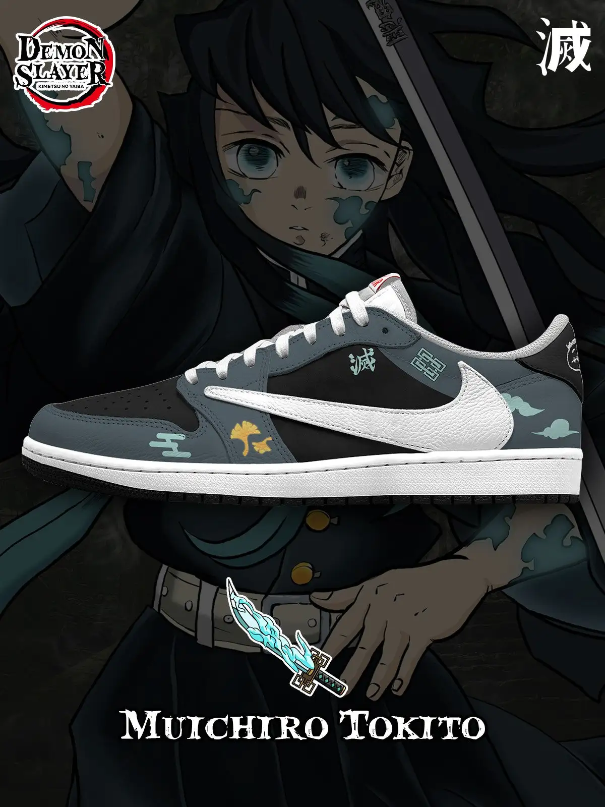 Muichiro Tokito V.1 Custom TS Low Sneakers