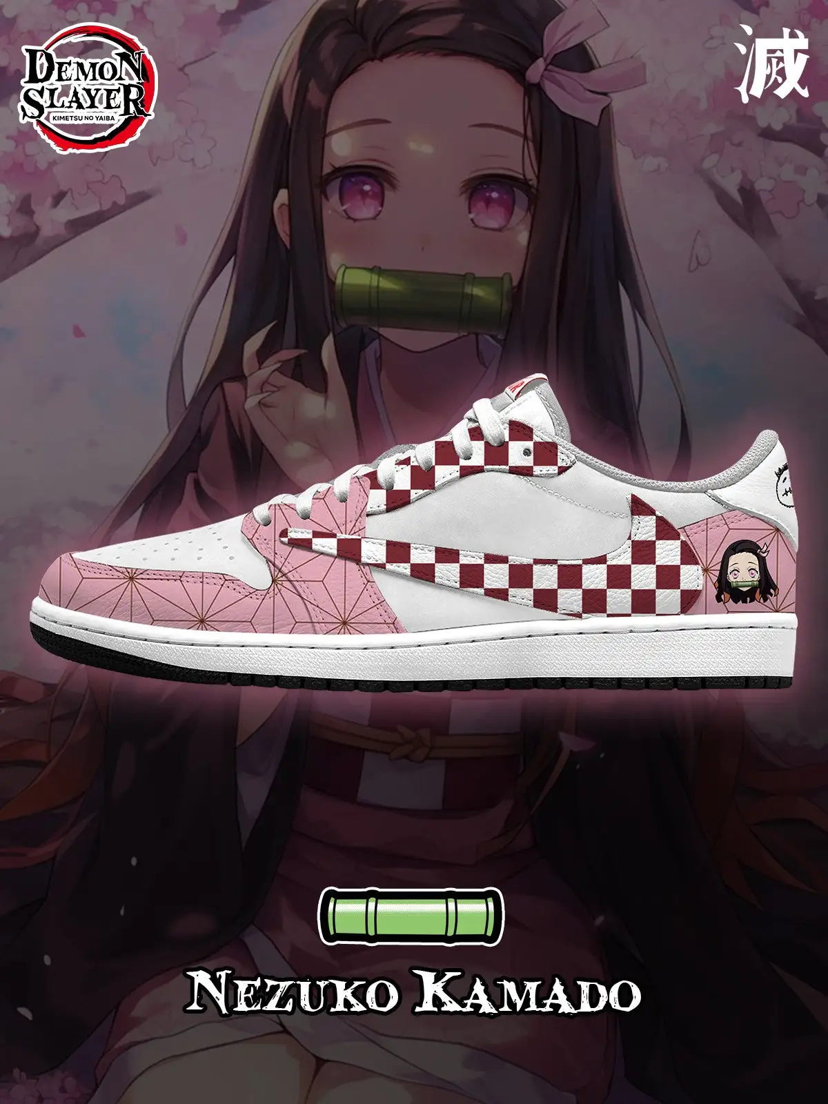 Nezuko Kamado V.2 Custom TS Low Sneakers