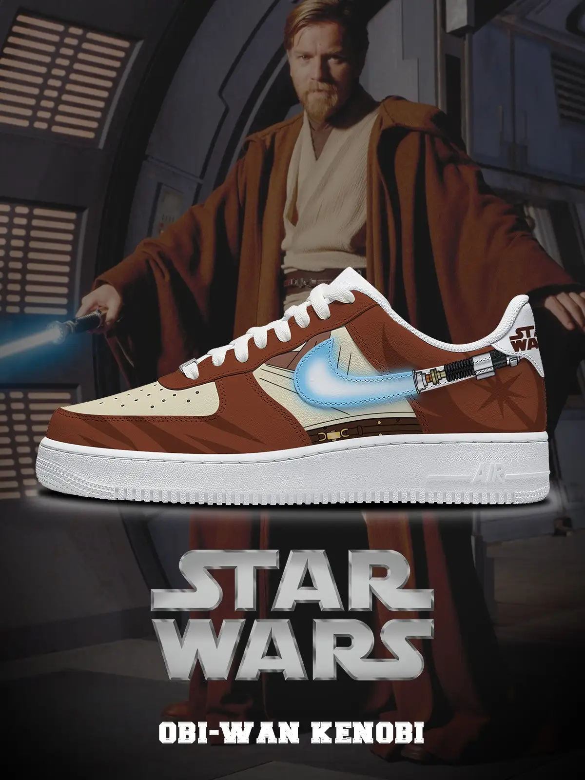 Obi-Wan Kenobi V.1 Custom Sneakers