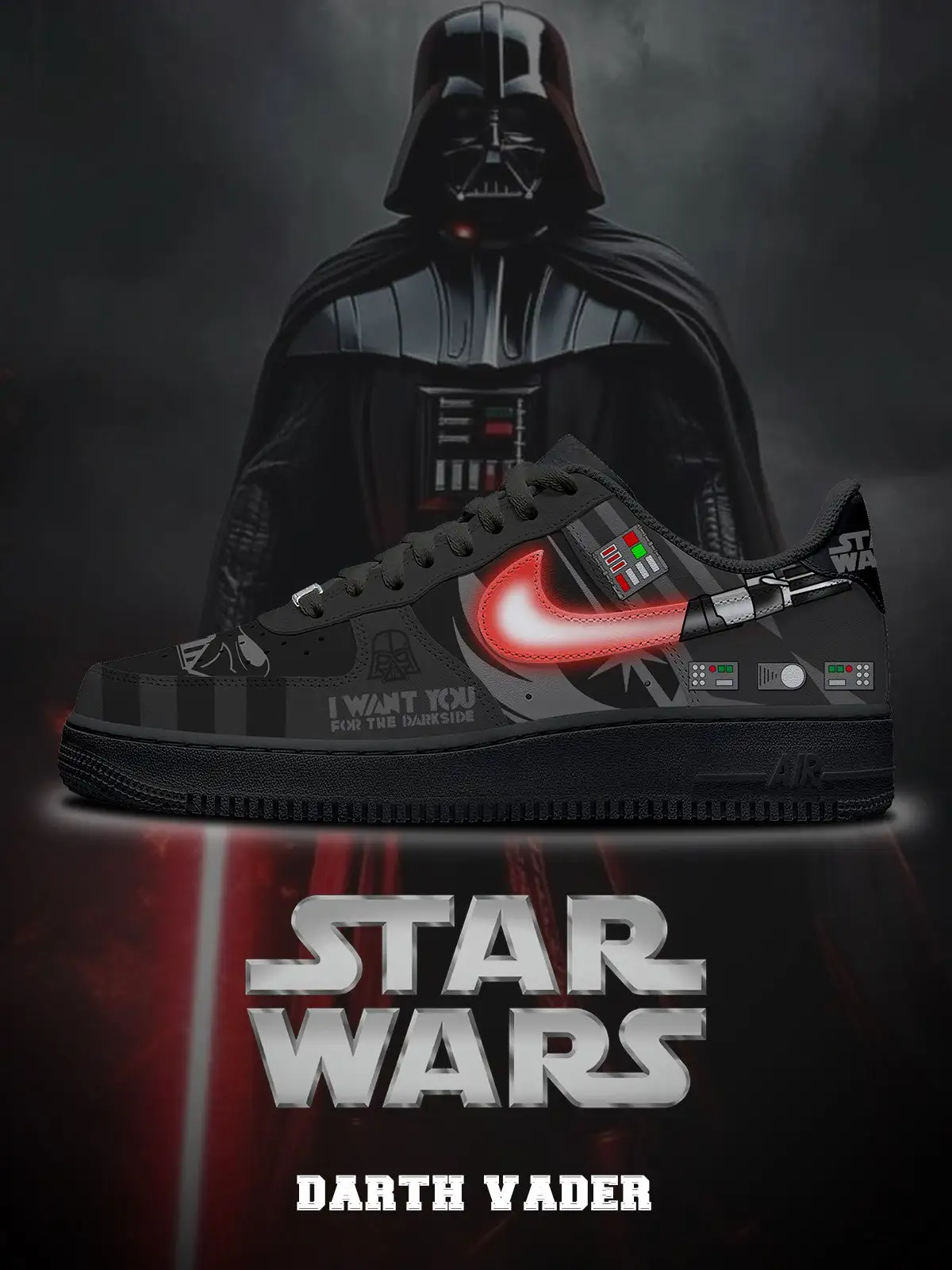 Darth Vader V.1 Custom Sneakers