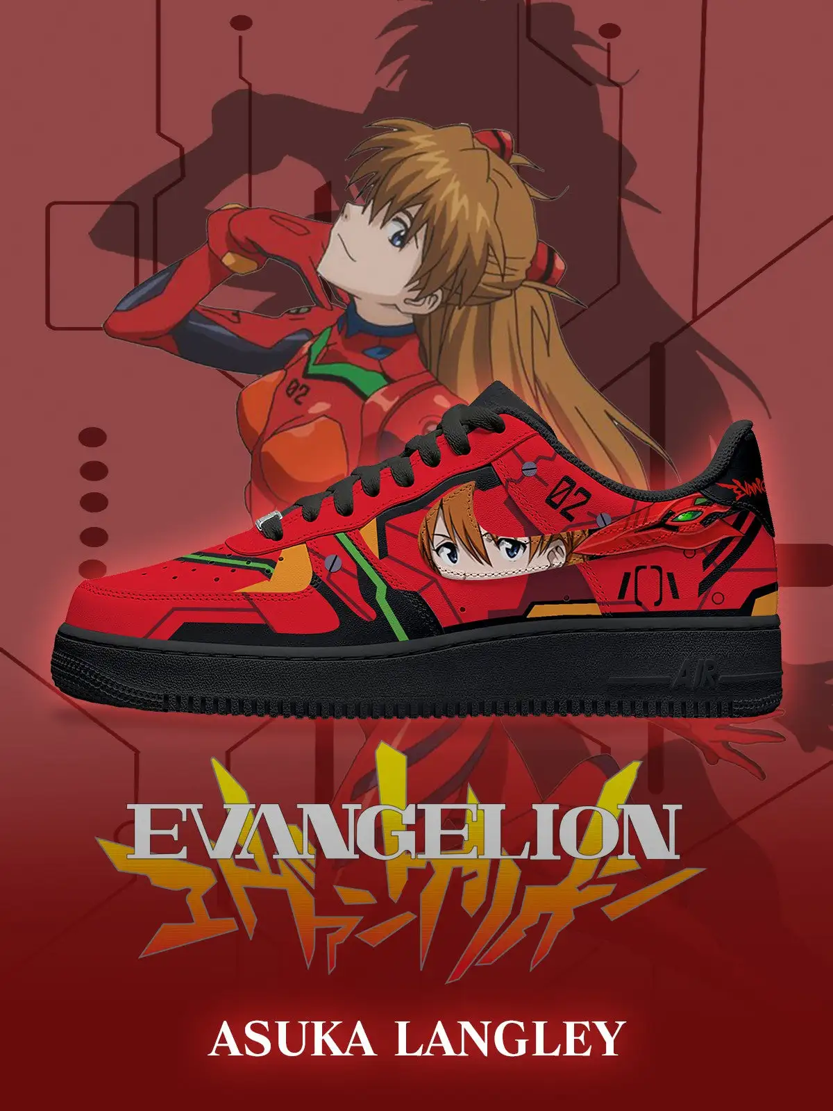 Asuka Langley V.1 Custom Sneakers