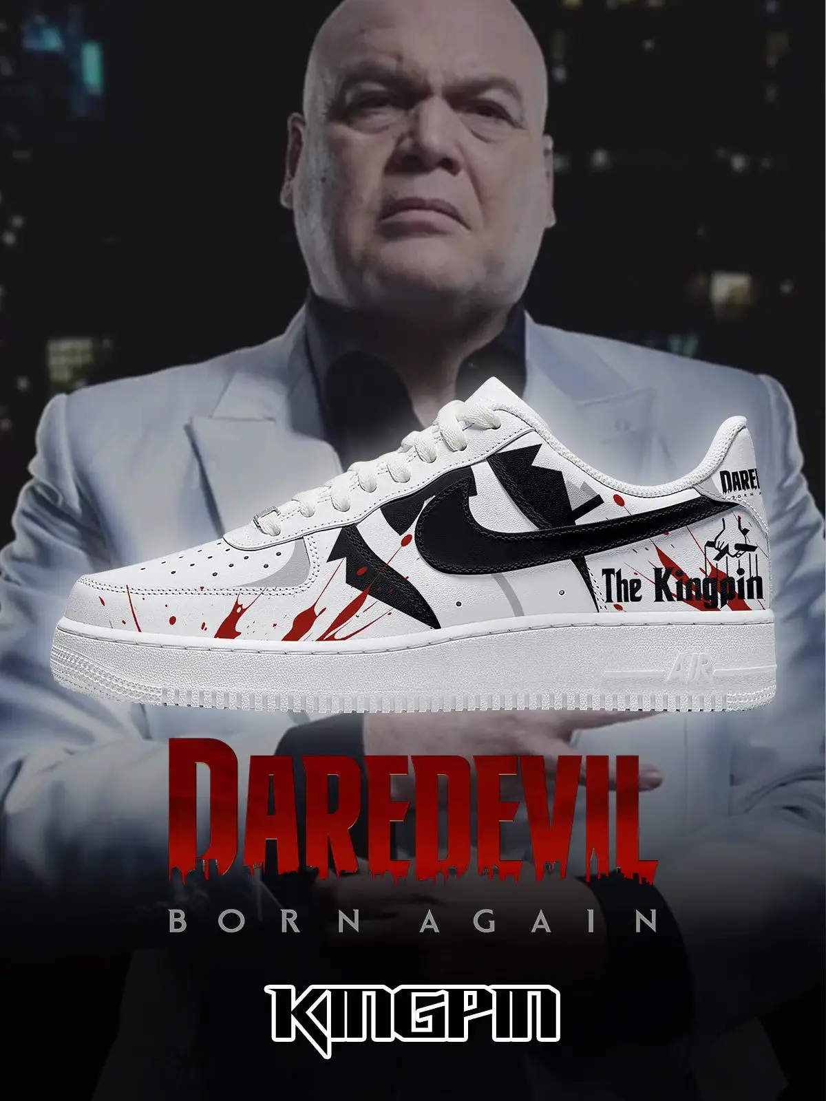 Kingpin-Wilson Fisk V.1 Custom Sneakers