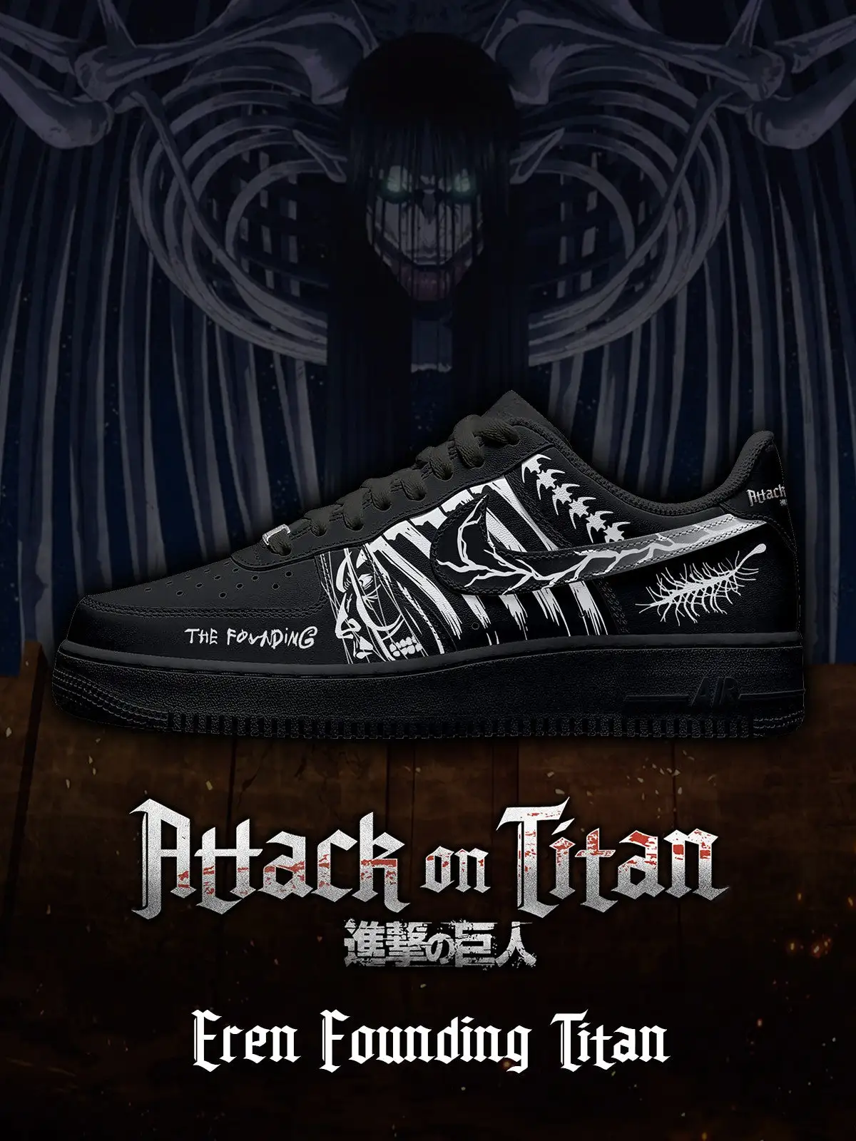 Eren Founding Titan V.2 Custom Sneakers