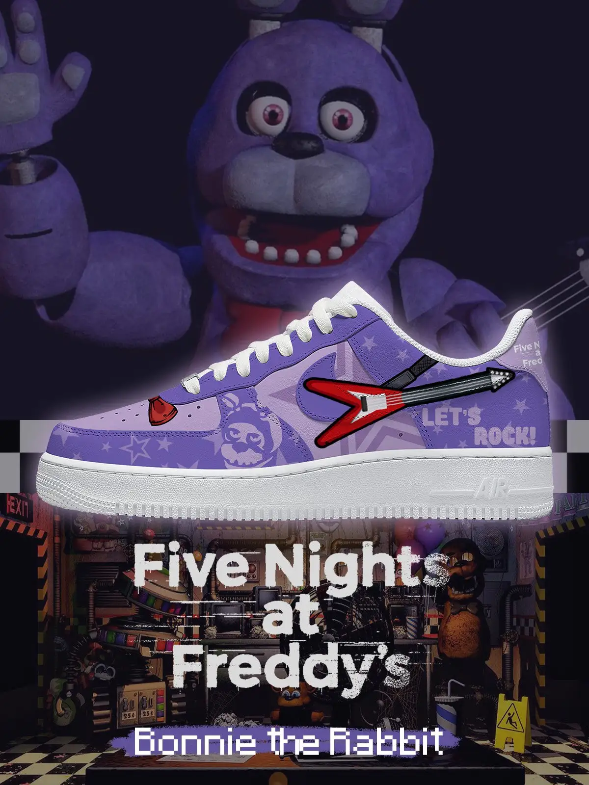 Bonnie the Rabbit V.1 Custom Sneakers