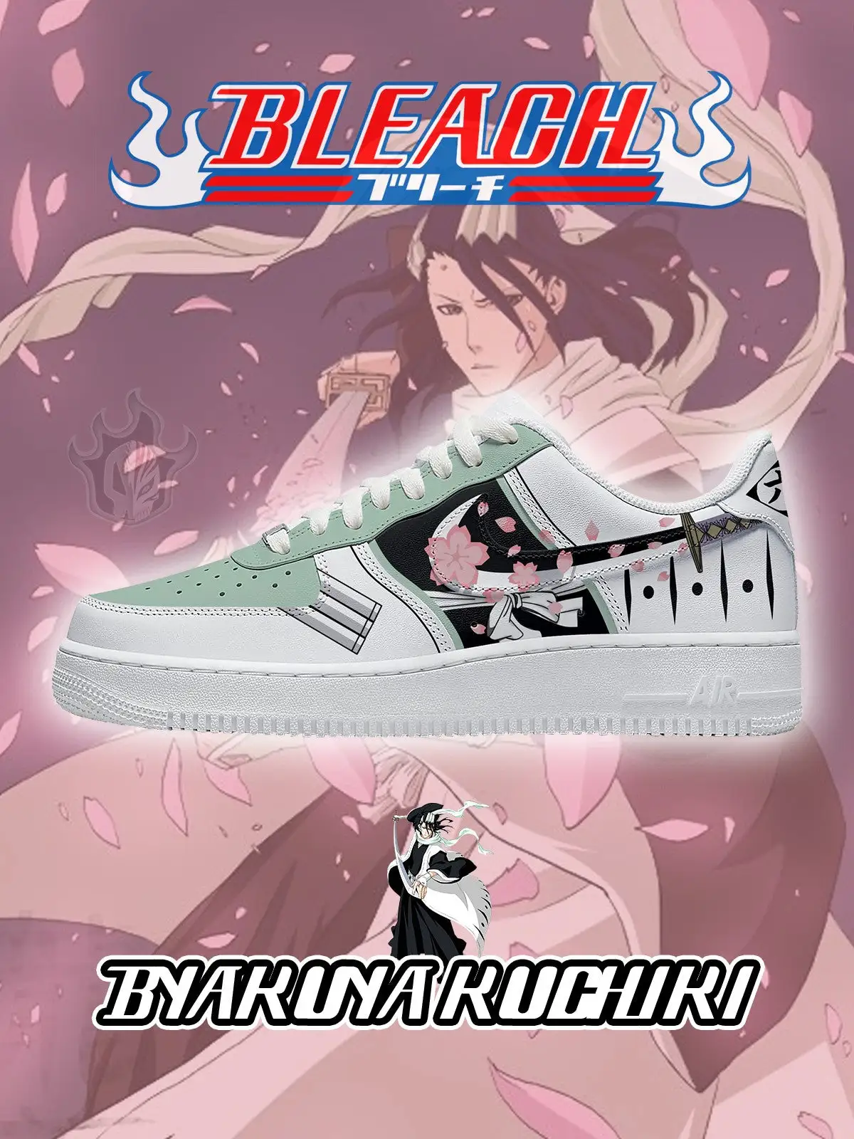 Byakuya Kuchiki V.2 Custom Sneakers