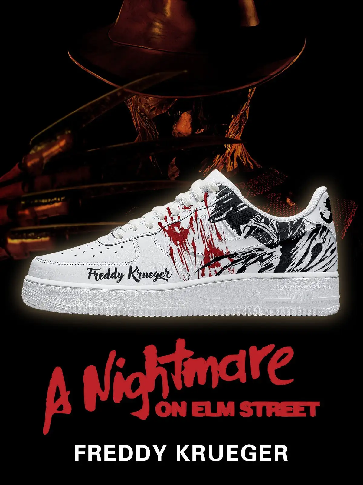 Freddy Krueger V.1 Custom Sneakers