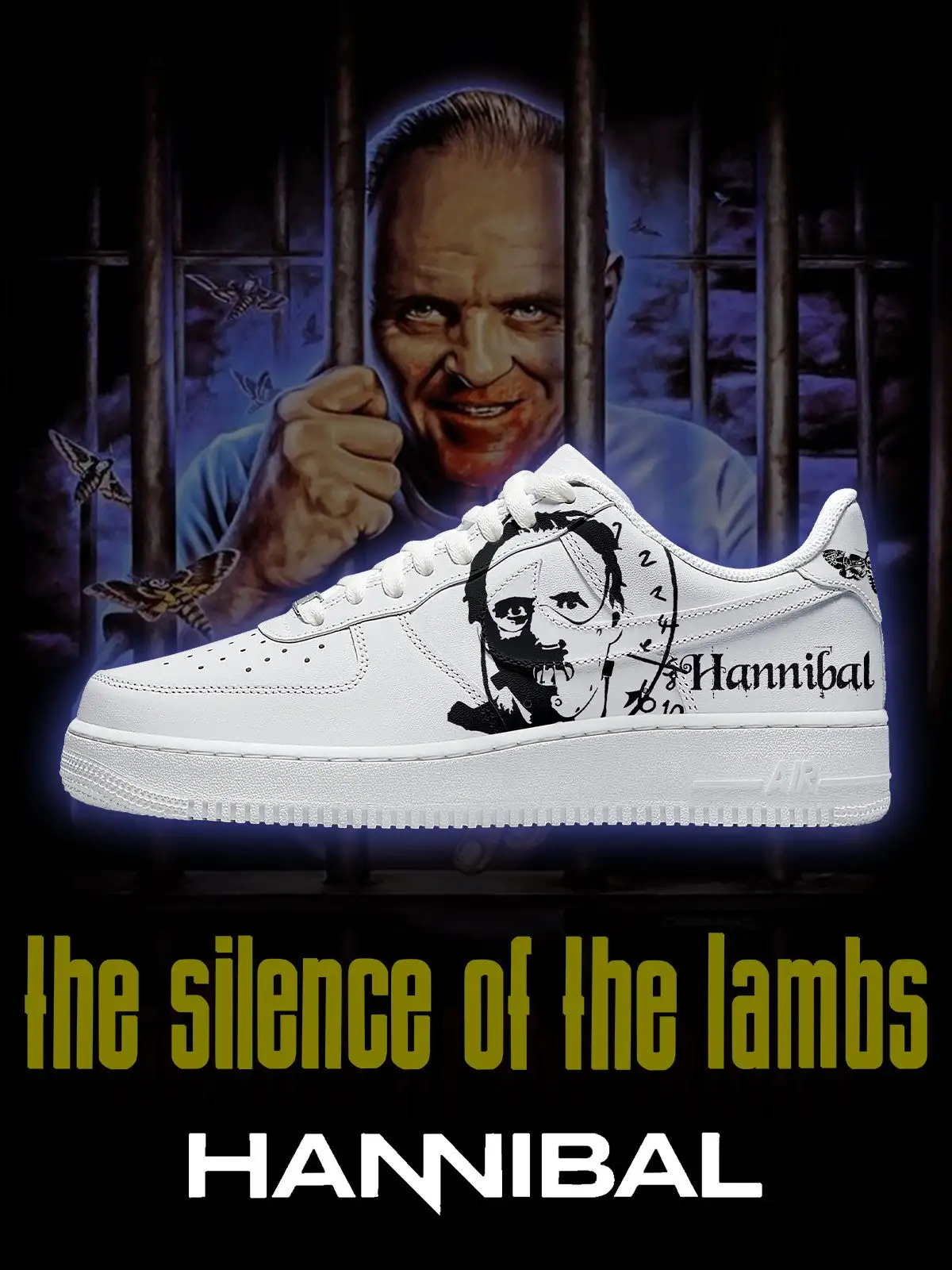 Hannibal Lecter V.1 Custom Sneakers