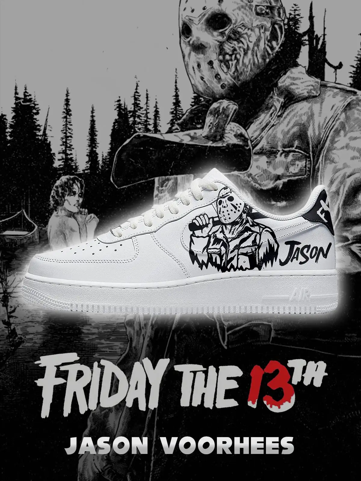 Jason Voorhees V.1 Custom Sneakers