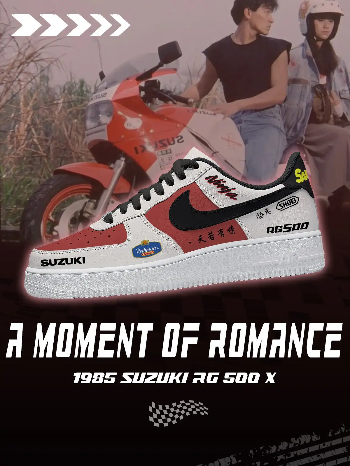 1985 RG 500 x A Moment of Romance V.1 Custom Sneakers