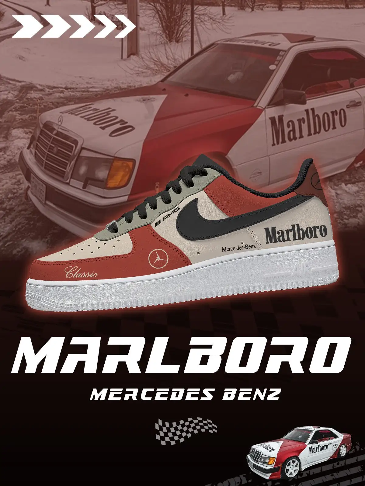 Mer cedes Ben Z V.1 Custom Sneakers