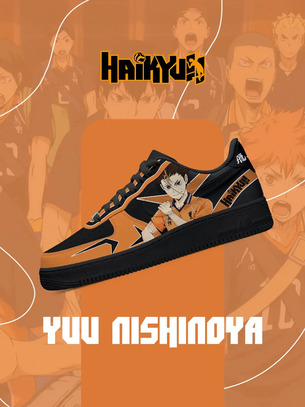 Yuu Nishinoya V.1 Custom Sneakers