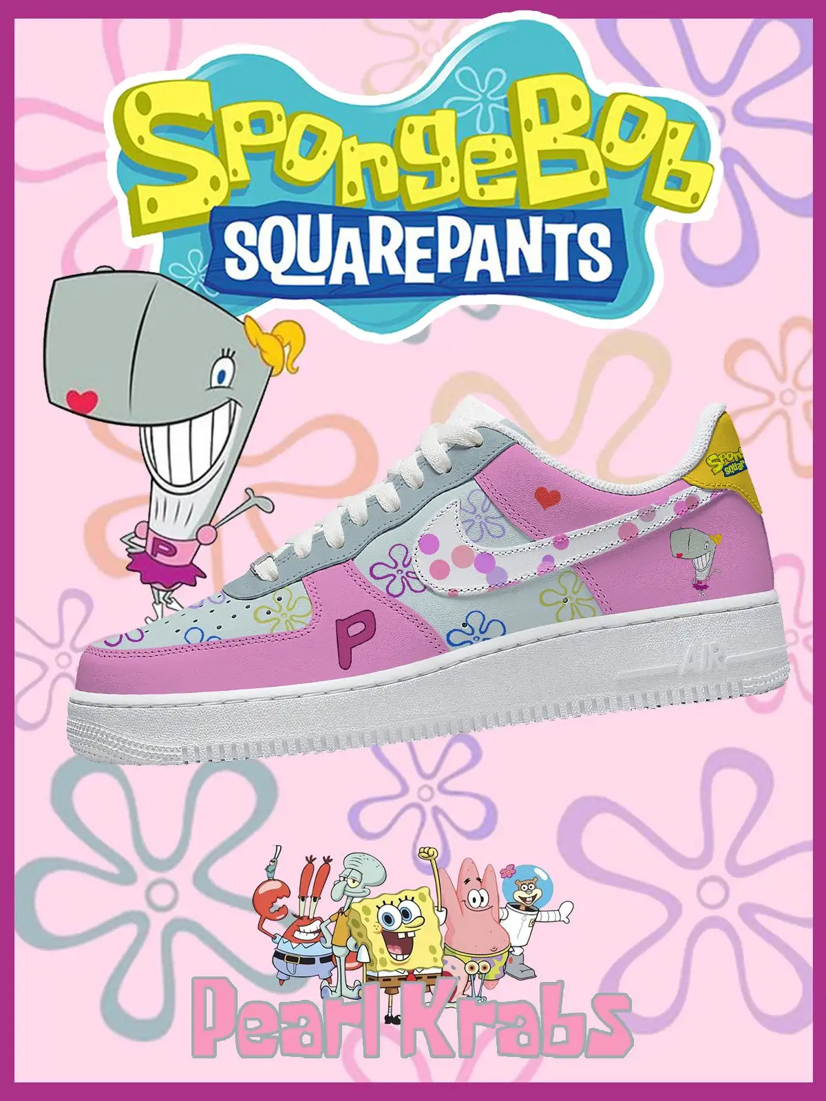 Pearl Krabs V.1 Custom Sneakers