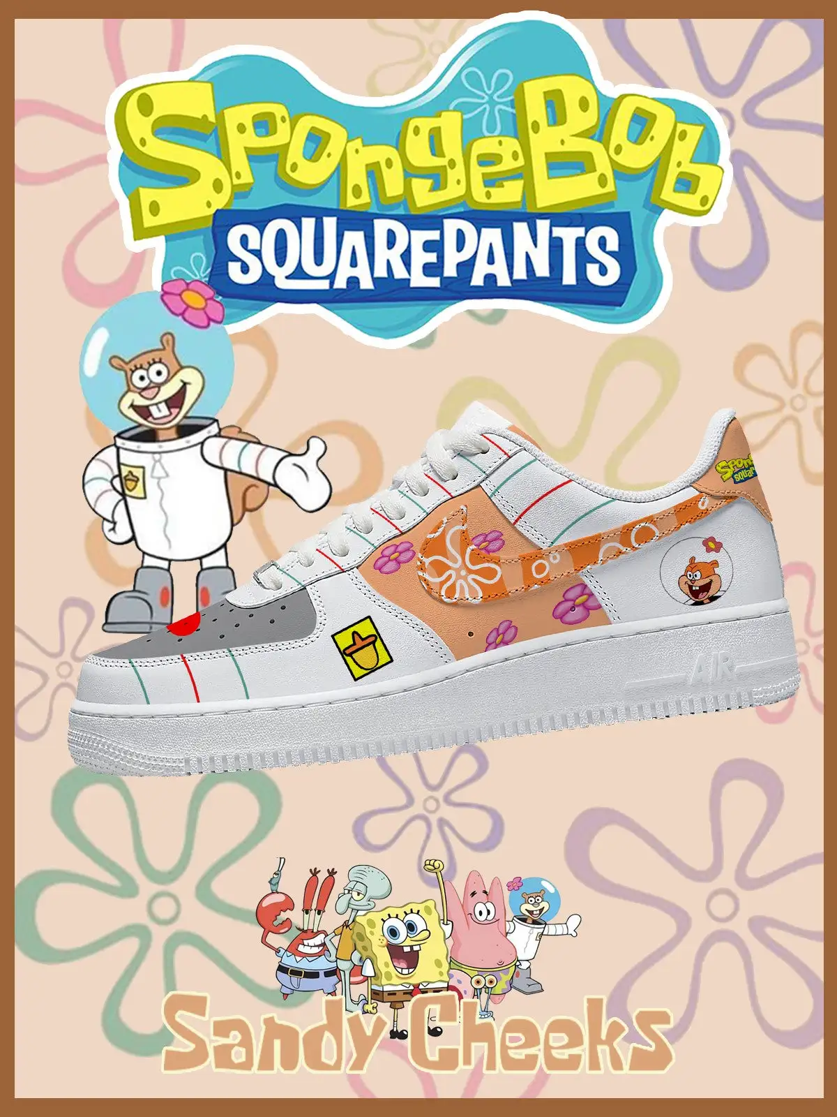 Sandy Cheeks V.1 Custom Sneakers