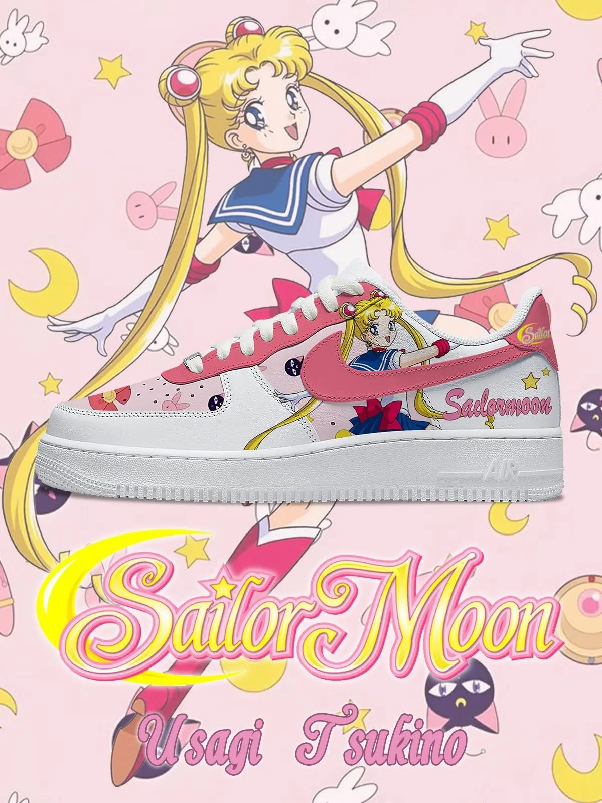 Usagi Tsukino V.2 Custom Sneakers