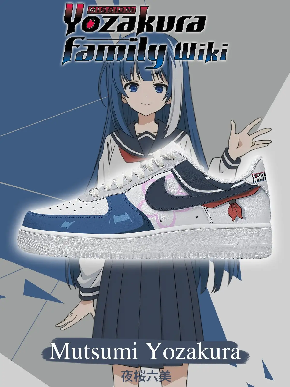 Mutsumi Yozakura V.1 Custom Sneakers