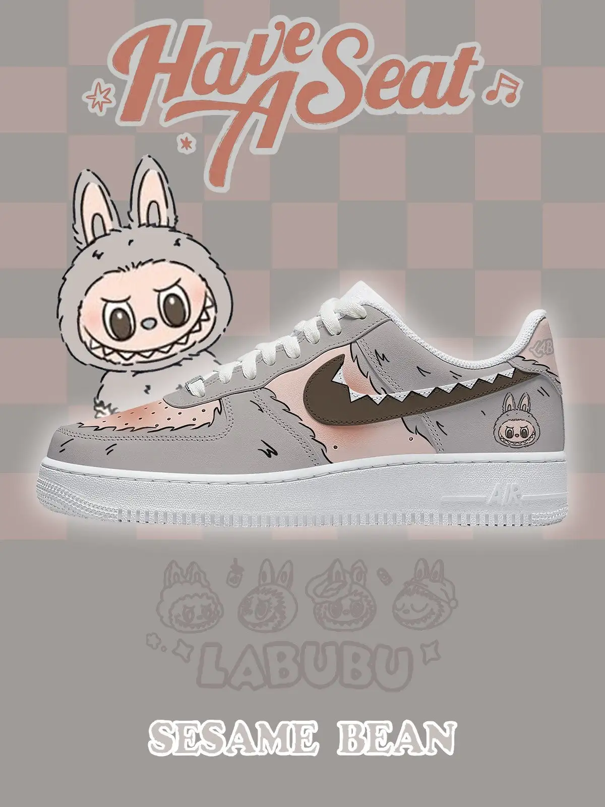 Sesame Bean V.1 Custom Sneakers