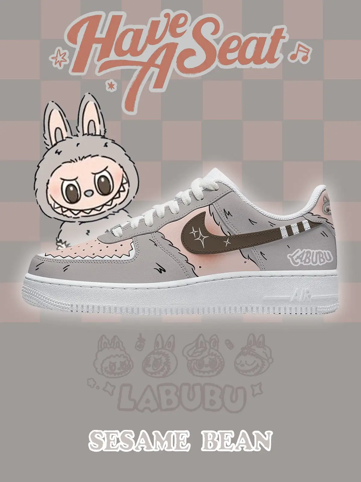 Sesame Bean V.2 Custom Sneakers