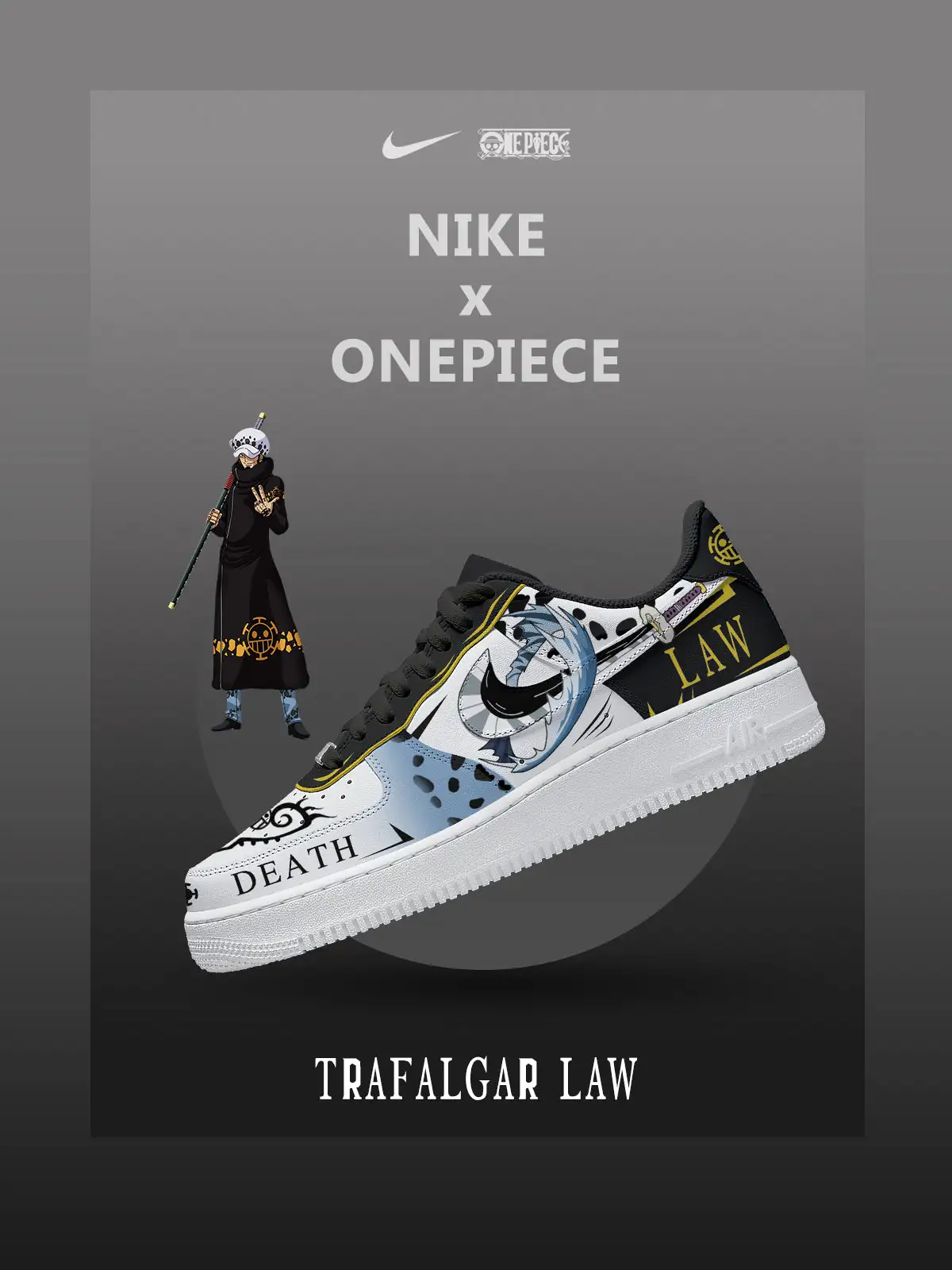 Trafalgar D. Water Law V.4 Custom Sneakers