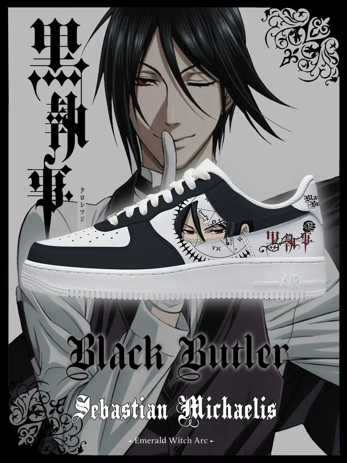Sebastian Michaelis V.1 Custom Sneakers