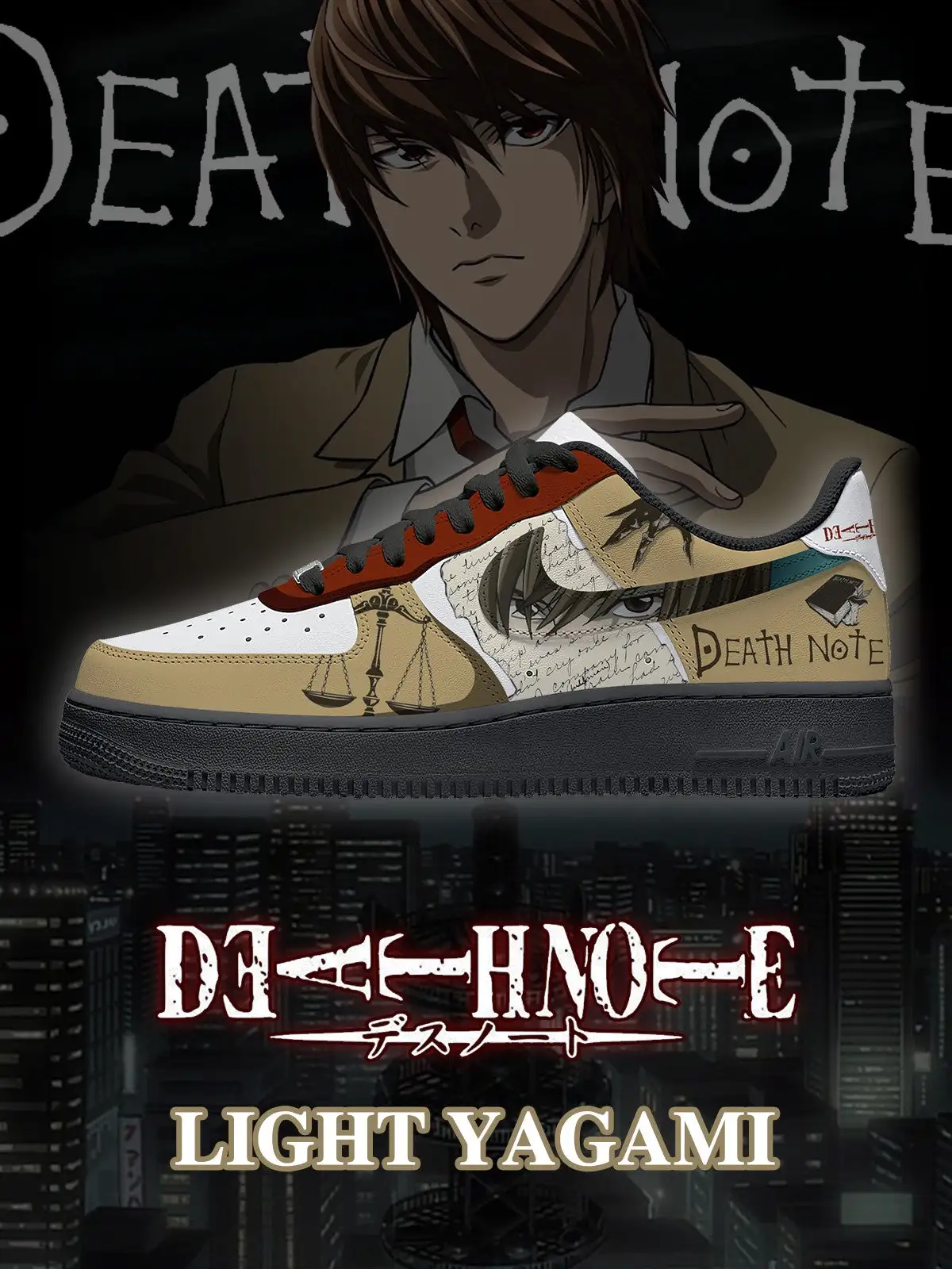 Light Yagami V.1 Custom Sneakers