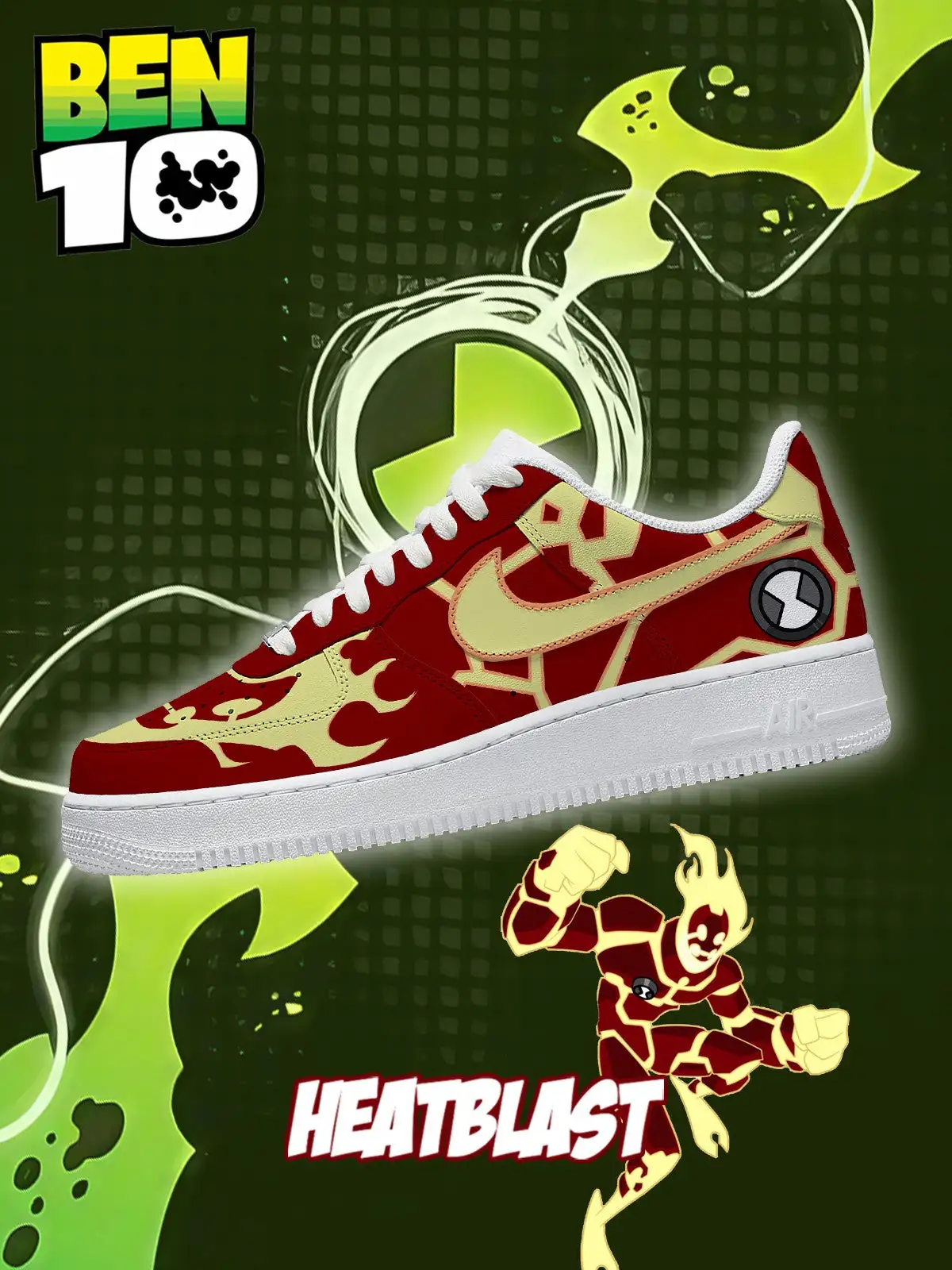 Heatblast V.1 Custom Sneakers