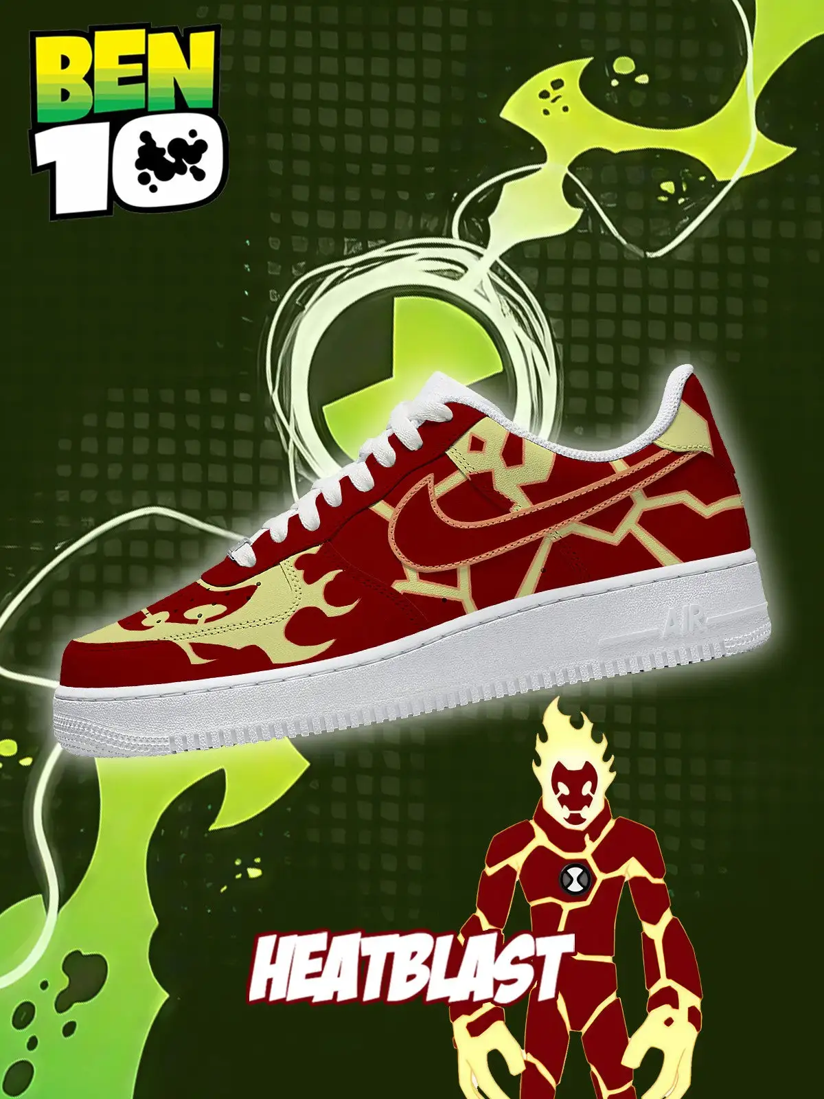 Heatblast V.2 Custom Sneakers