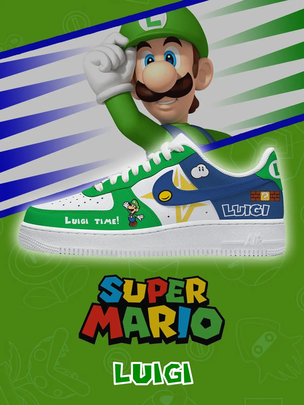 Luigi V.2 Custom Sneakers