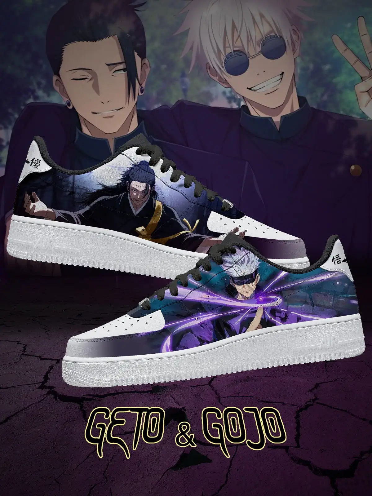 Gojo and Geto V.1 Custom Sneakers