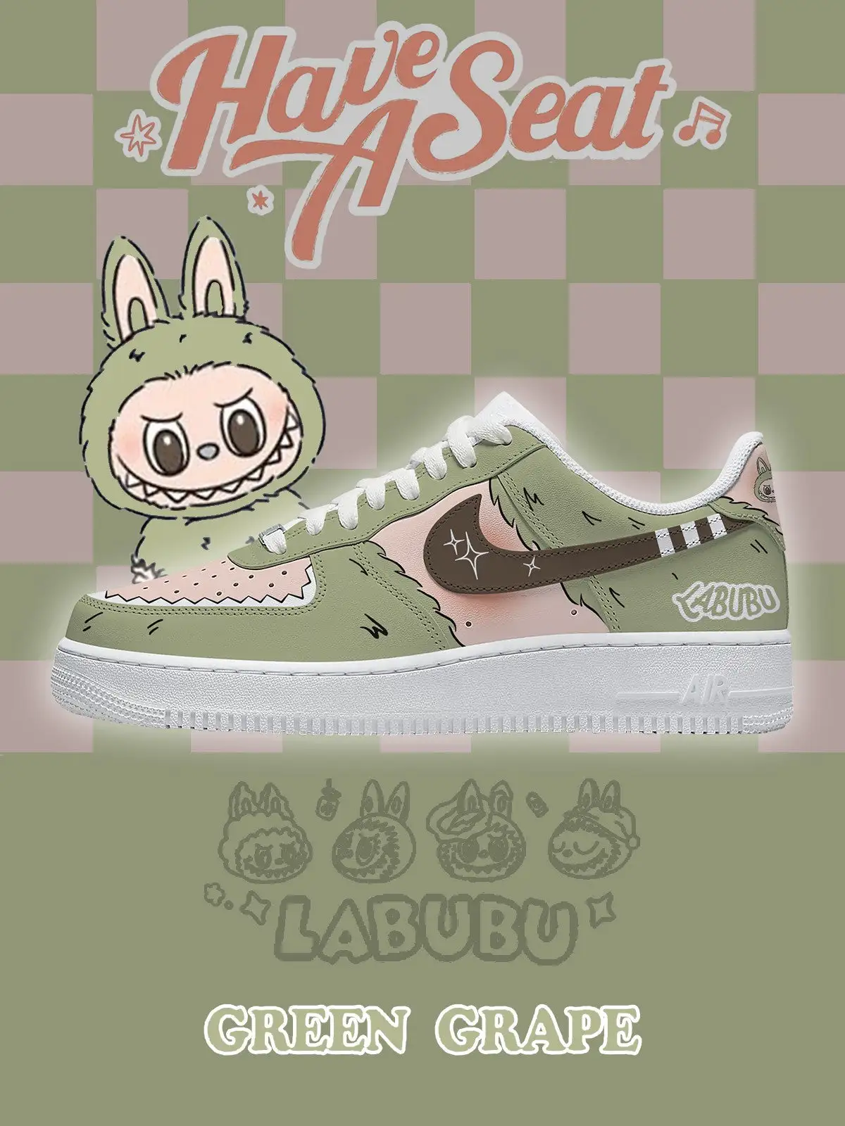 Green Grape V.2 Custom Sneakers