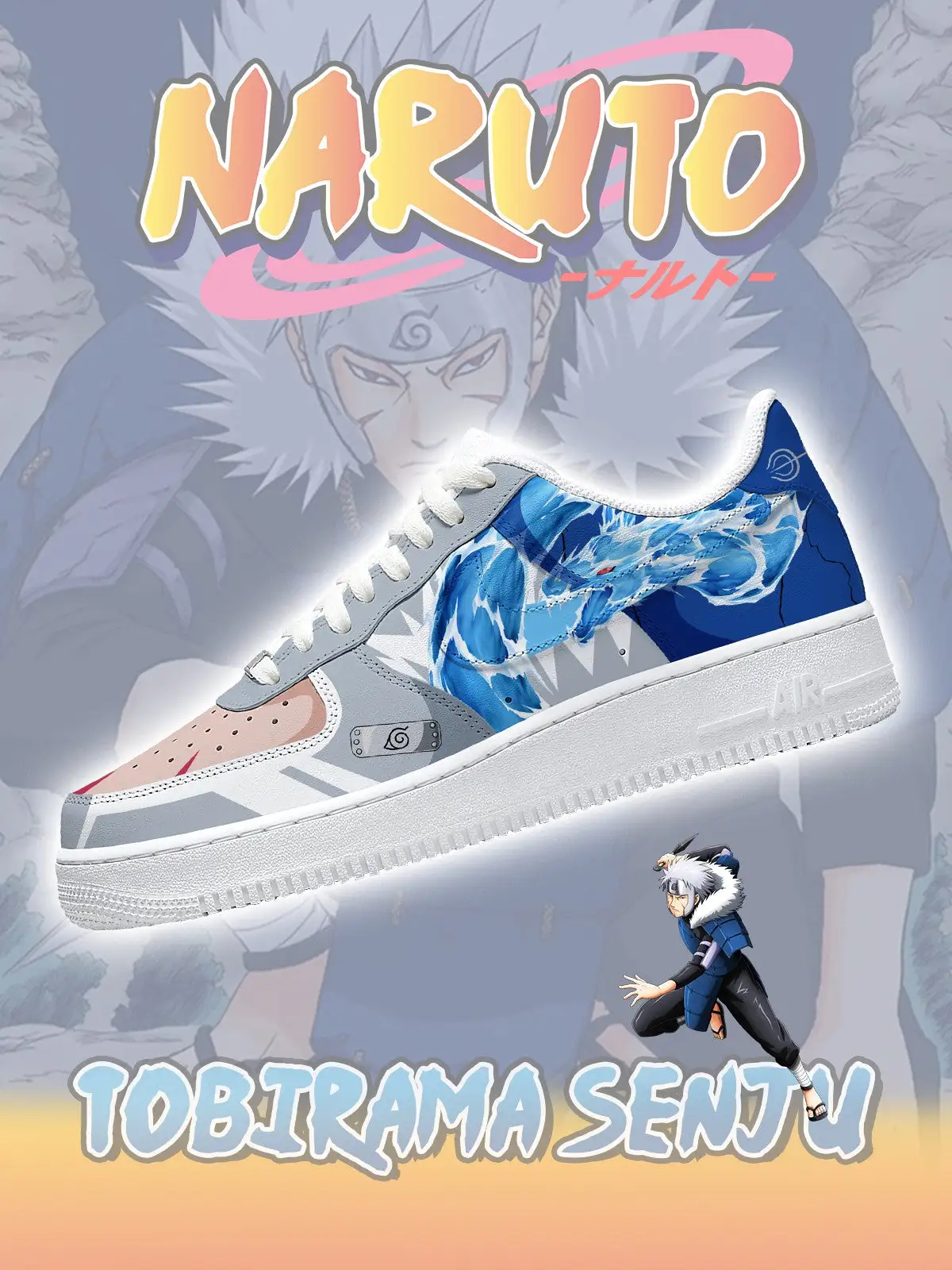 Second Hokage Tobirama Senju Custom Sneakers