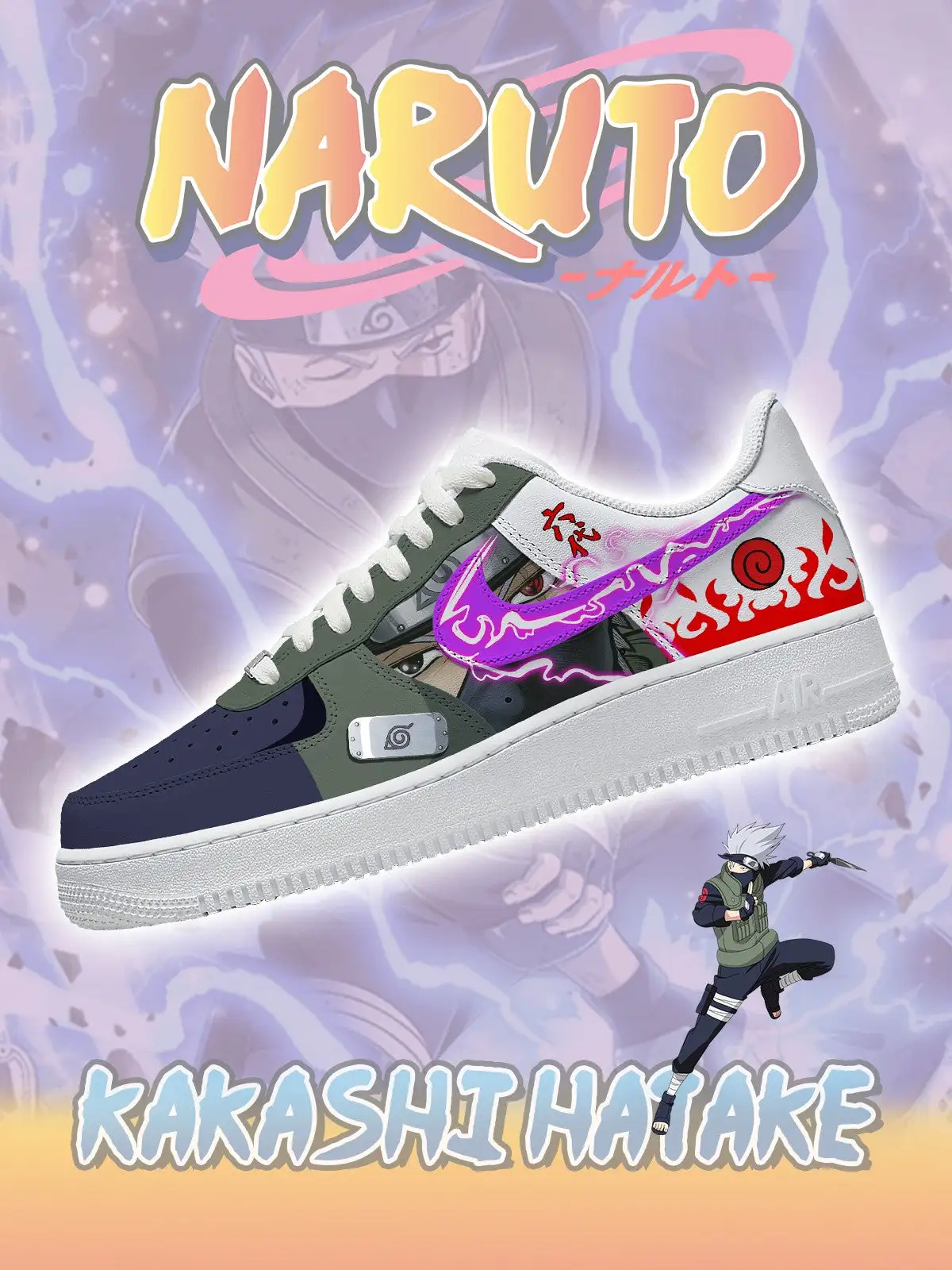Sixth Hokage Kakashi Hatake Custom Sneakers