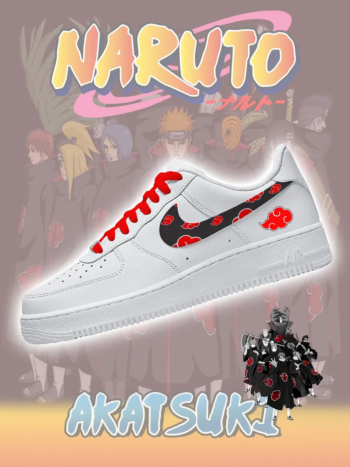 Akatsuki Custom Sneakers