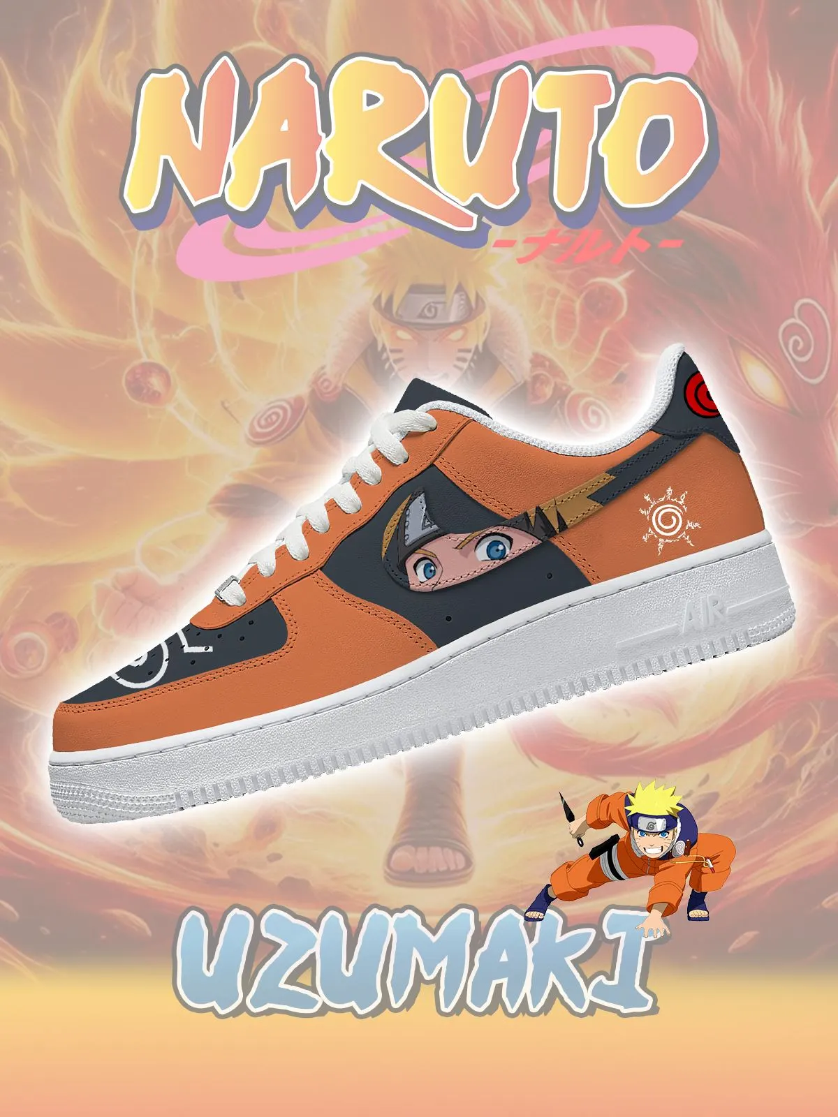 Uzumaki Naruto No.1 Custom Sneakers
