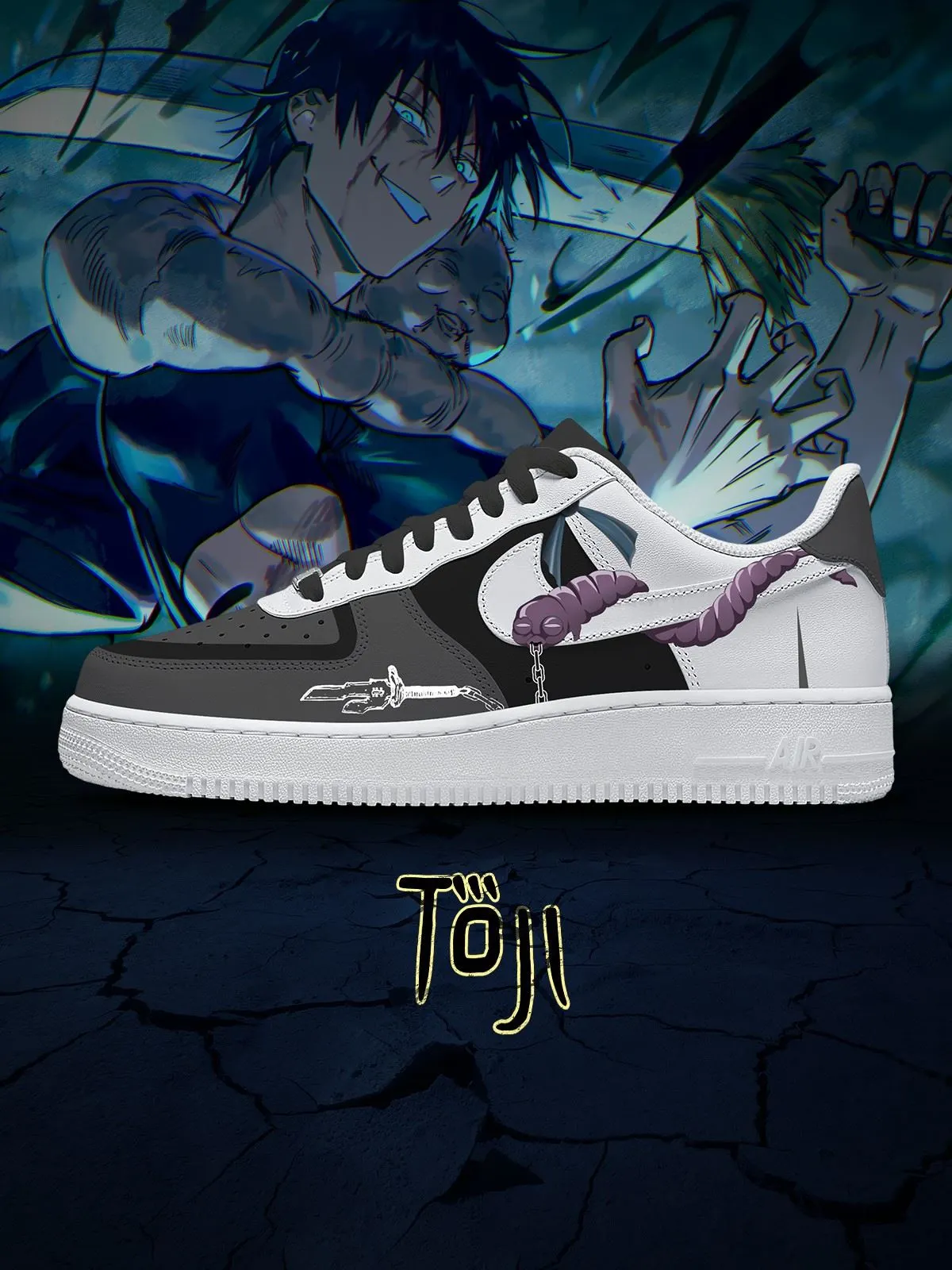 Toji Fushiguro No.1 Custom Sneakers