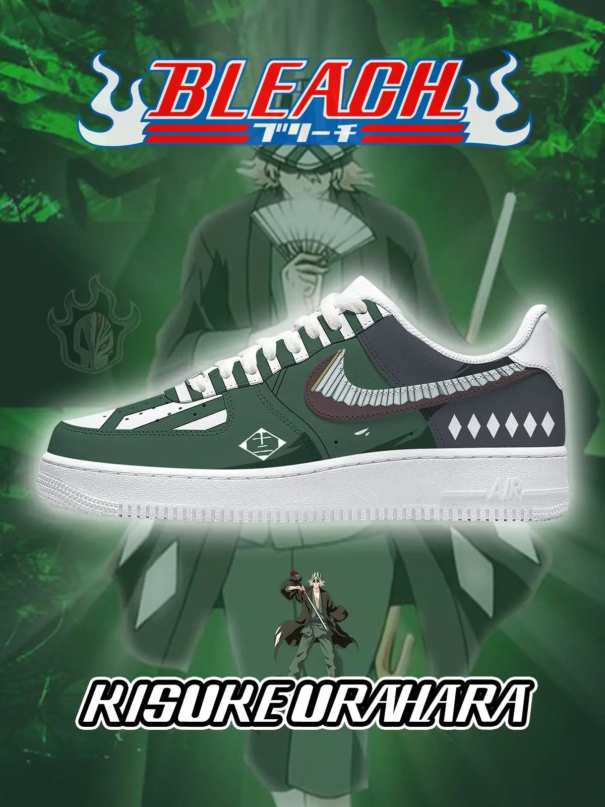 Kisuke Urahara Custom Sneakers
