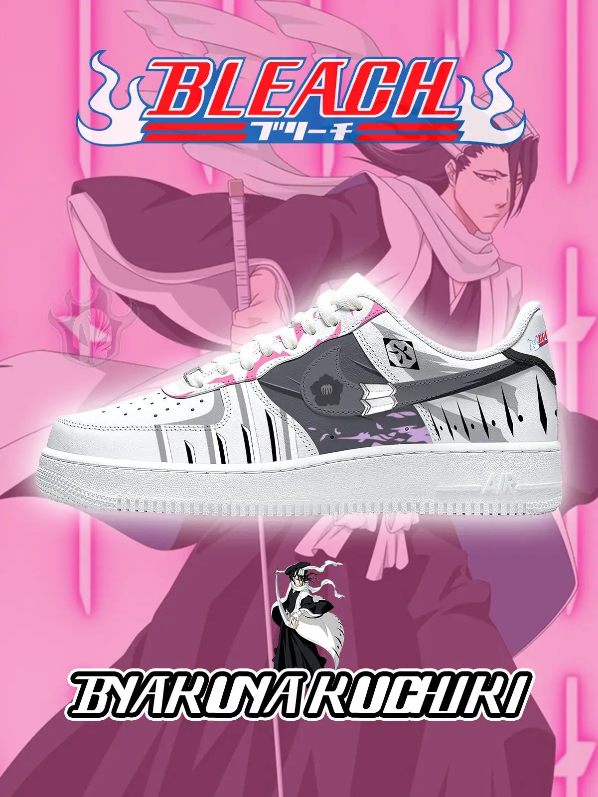 Byakuya Kuchiki V.1 Custom Sneakers