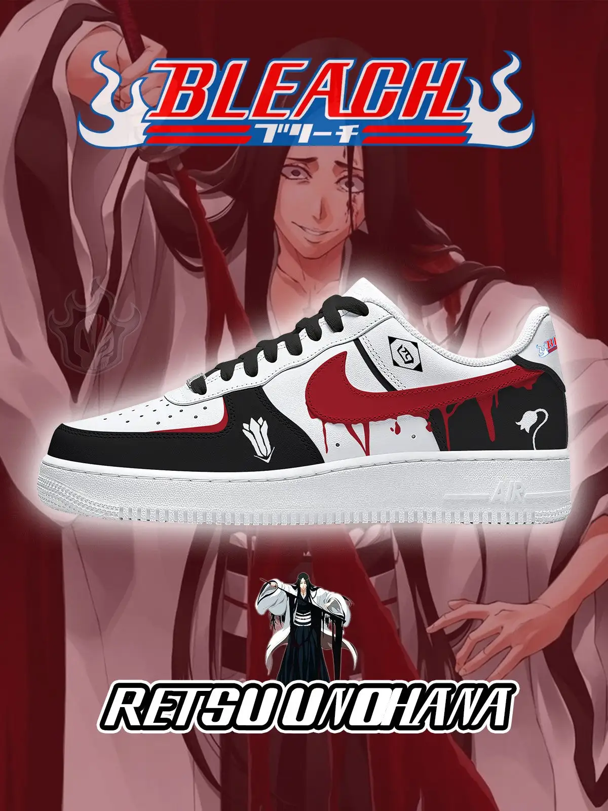 Retsu Unohana V.1 Custom Sneakers