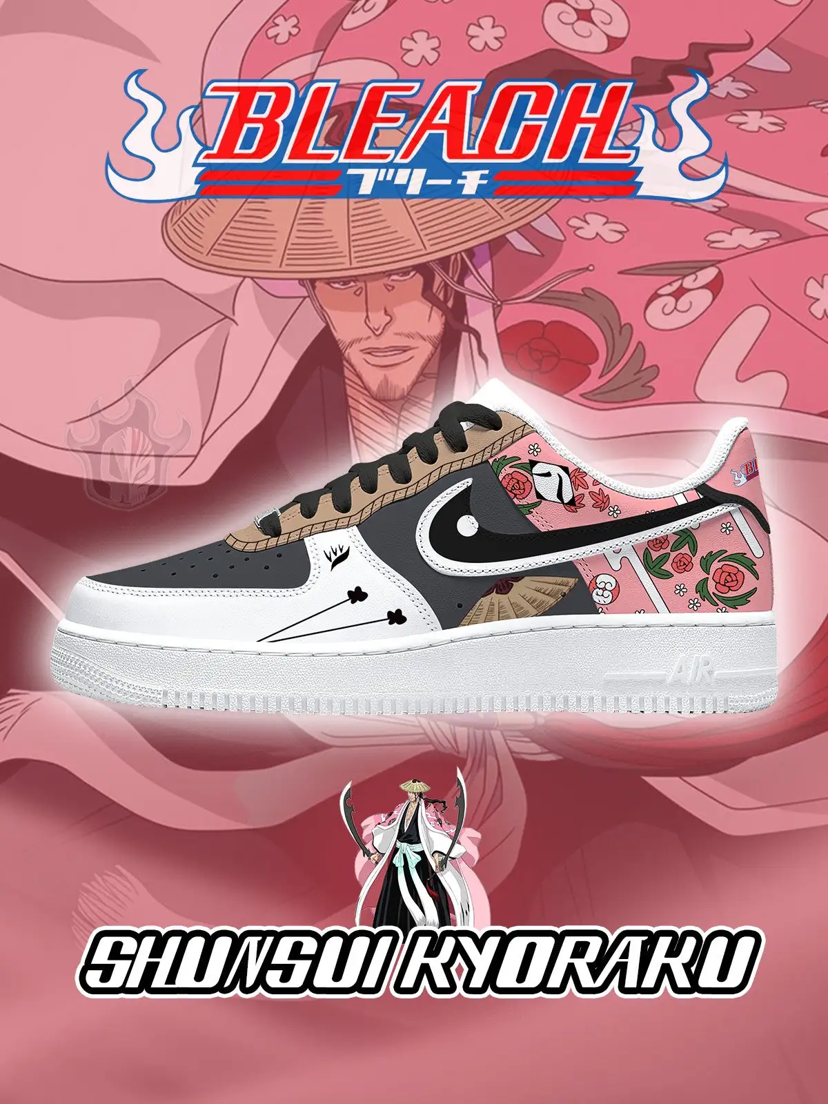 Shunsui Kyoraku V.1 Custom Sneakers