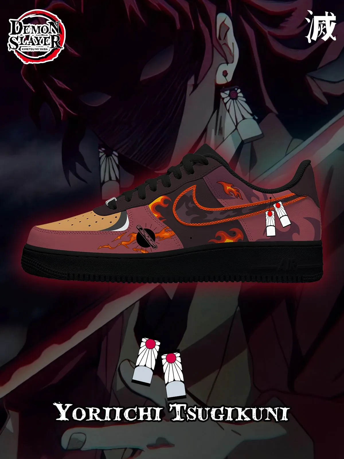 Yoriichi Tsugikuni Custom Sneakers