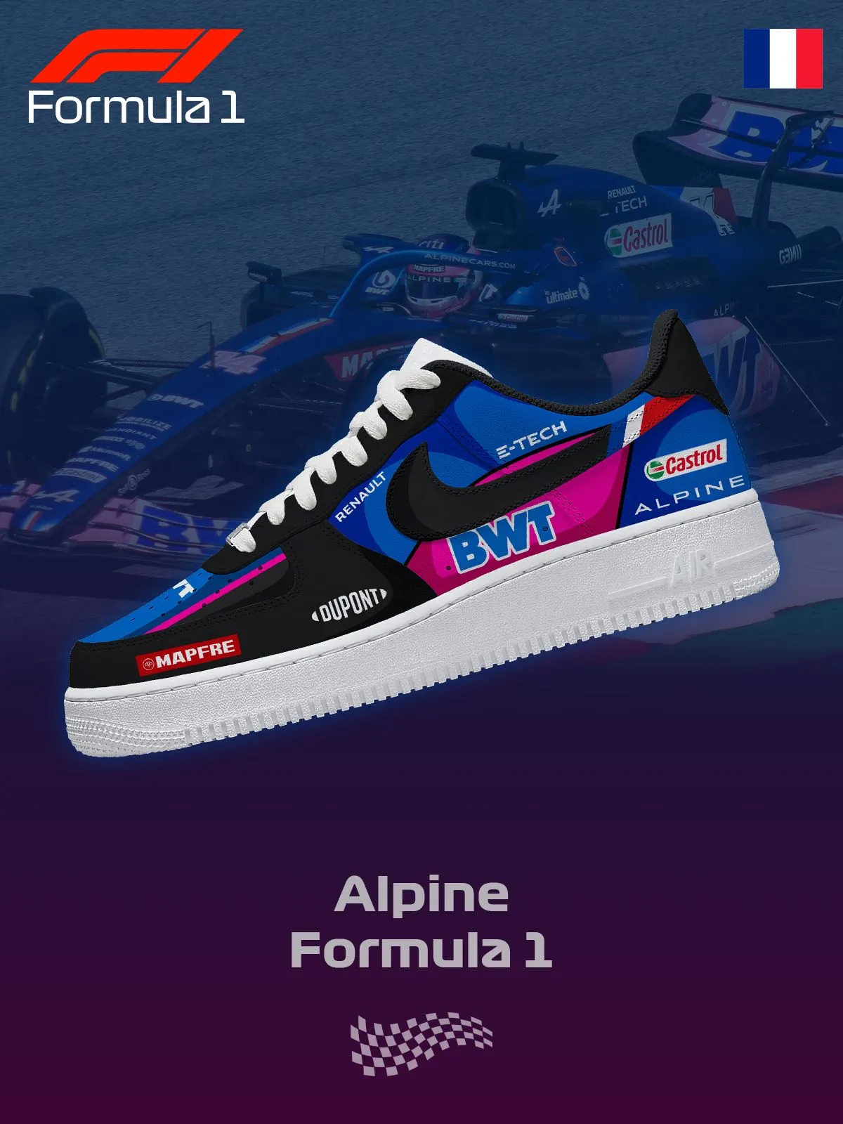 BWT F.1 Custom Sneakers