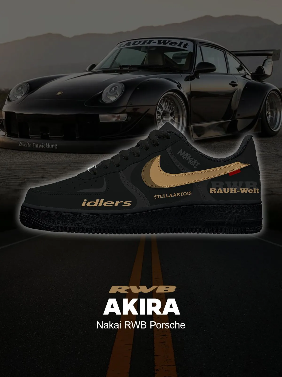 Akira Nakai RWB Custom Sneakers
