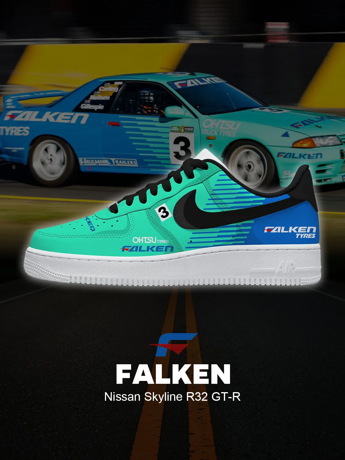 Skyline R32 GT-R Custom Sneakers