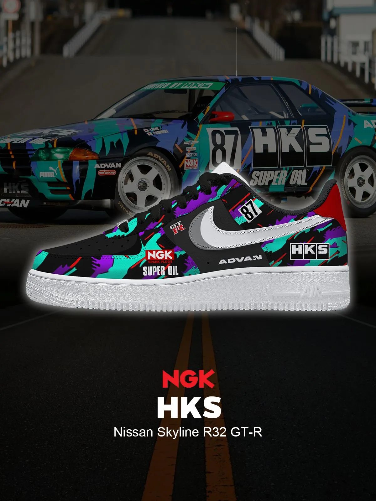 Skyline R32 GT-R Custom Sneakers