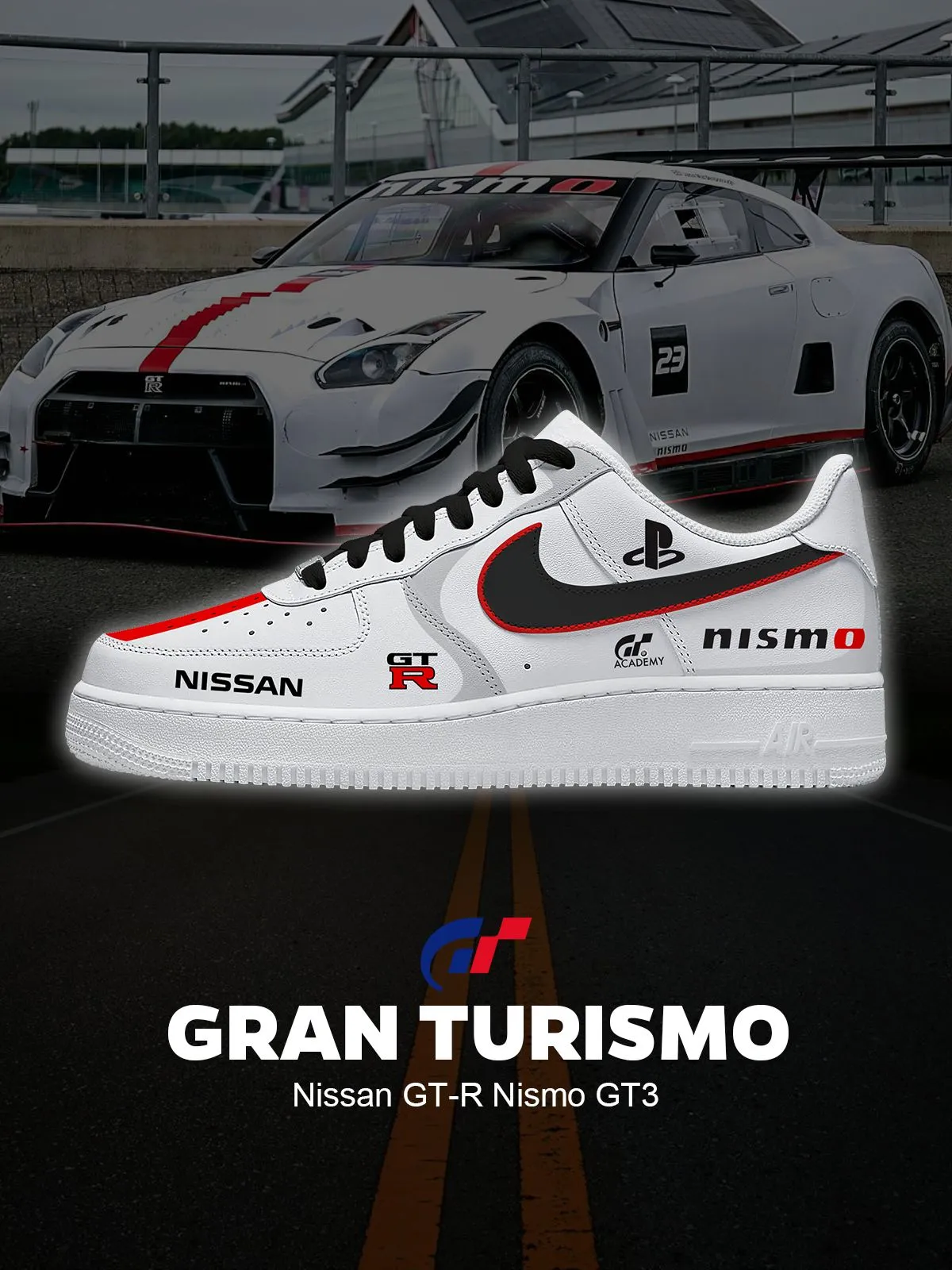 GT-R Nismo GT3 Custom Sneakers