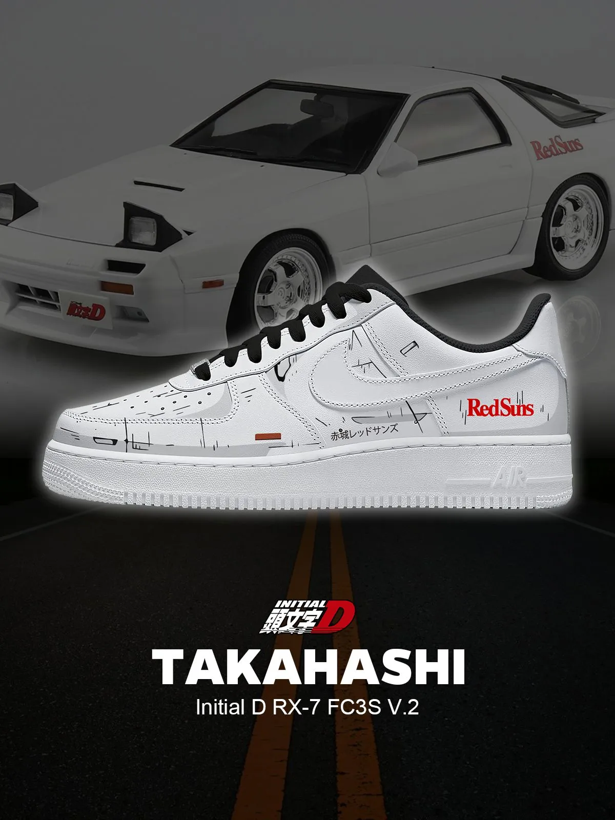 Keisuke RX-7 FC3S V.2 Custom Sneakers