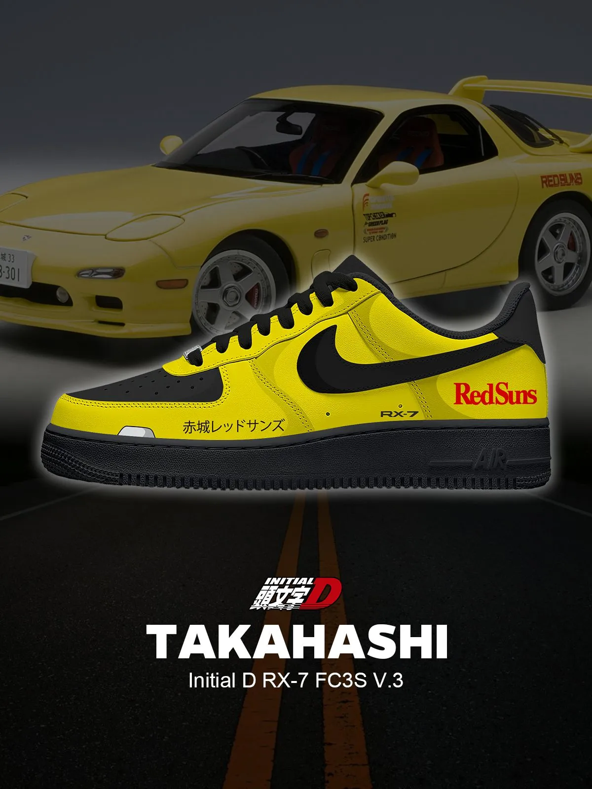 Keisuke RX-7 FC3S V.3 Custom Sneakers
