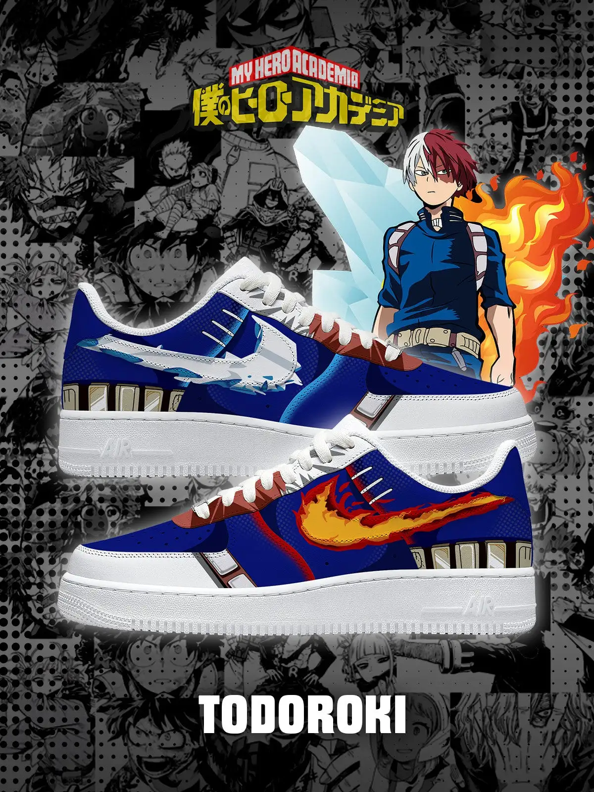 Shoto Todoroki V.2 Custom Sneakers
