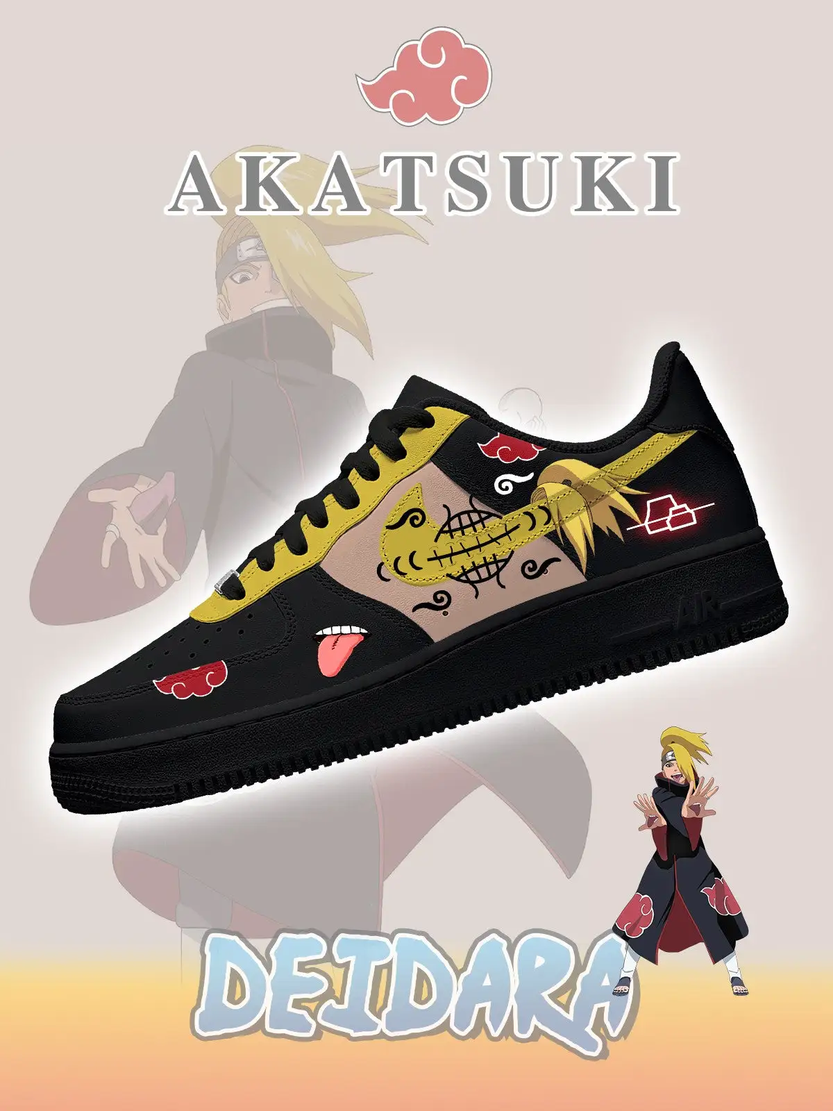 Akatsuki Deidara No.3 Custom Sneakers