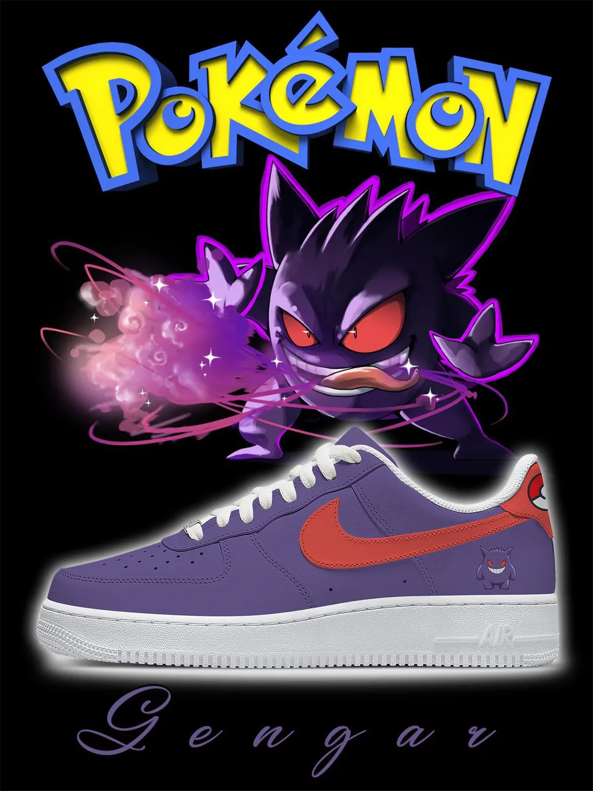 No.0094 Gengar Style 2 Custom Sneakers